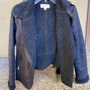 Black Calvin Klein coat